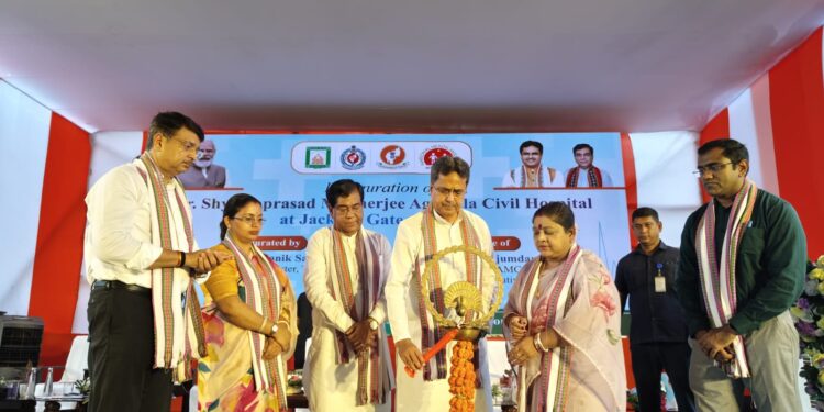 উদ্বোধন হলো ড. শ্যামা প্রসাদ মুখার্জি আগরতলা সিভিল হাসপাতাল; চালু হচ্ছে সান্ধ্যকালীন OPD।