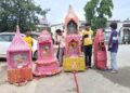 রথযাত্রার আনন্দে ছোটদের উচ্ছ্বাস, ছোট্ট রথে বড় উৎসব।