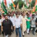 ডিজিপির মৃত্যুকে কেন্দ্র করে মুখ্যমন্ত্রীর বাসভবনের সামনে কংগ্রেসের বিক্ষোভ ও ঘেরাও কর্মসূচি।