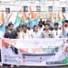 “চার দফা দাবিতে এনএসইউআই-এর প্রতিবাদ মিছিল। ছাত্রস্বার্থে রাজপথে সরব সংগঠনের নেতা-কর্মীরা।”