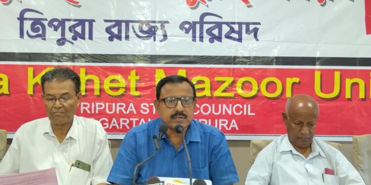 বামফ্রন্ট সমর্থিত প্রার্থীদের সমর্থনে ভোট দেওয়ার আহ্বান ত্রিপুরা ক্ষেতমজুর ইউনিয়নের।